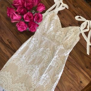 NWT lulu’s white lace dress